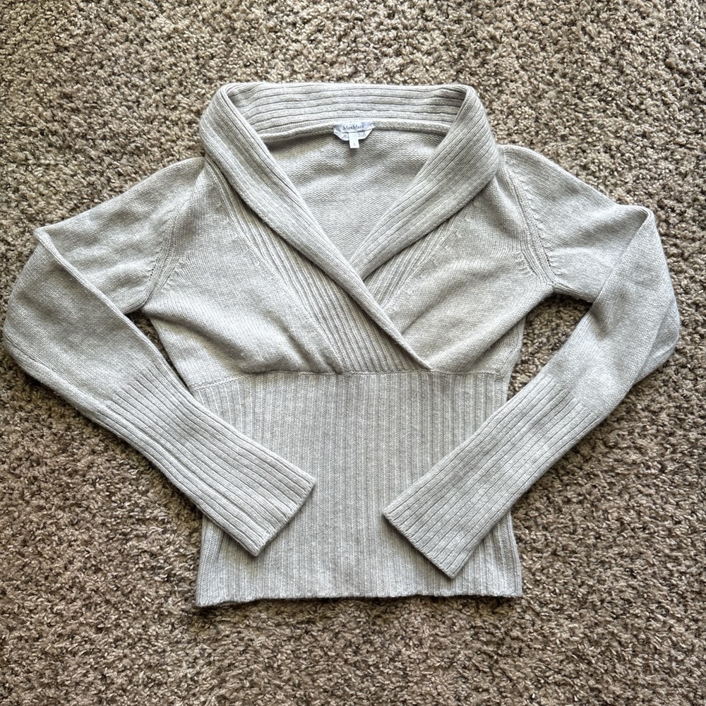MaxMara Cream Cowl Neck Sweater - Cashmere